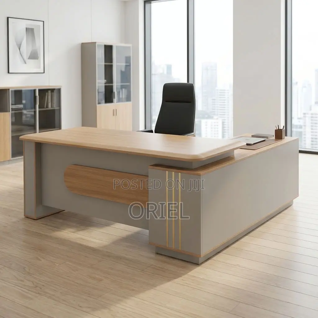 Office Desk ; 1800MM Brown Corporate Table