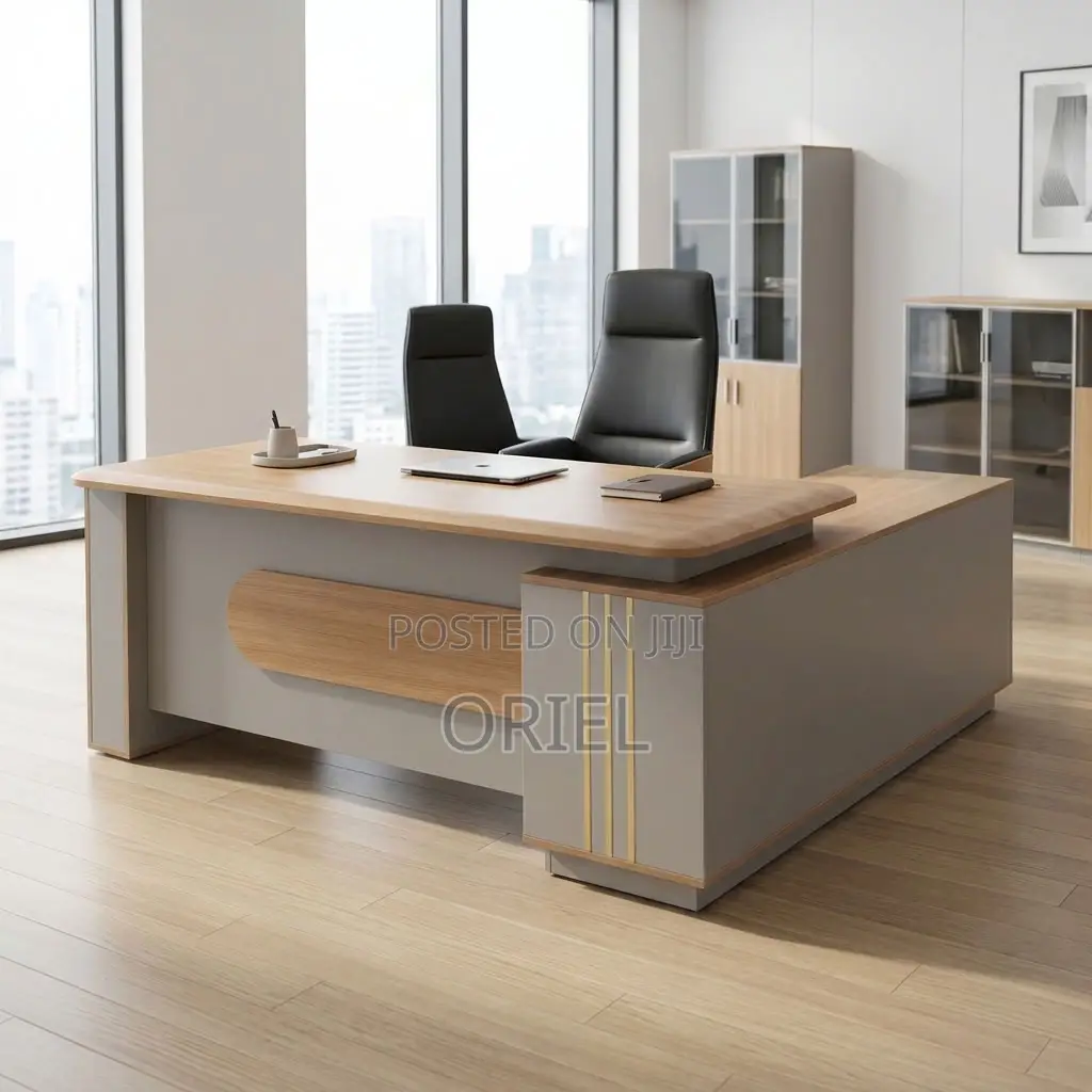 Office Desk ; 1800MM Brown Corporate Table