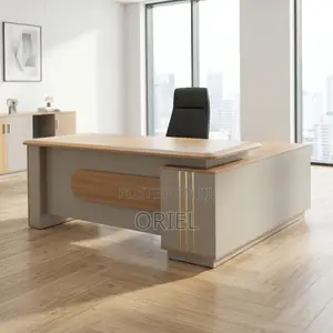 Office Desk ; 1800MM Brown Corporate Table
