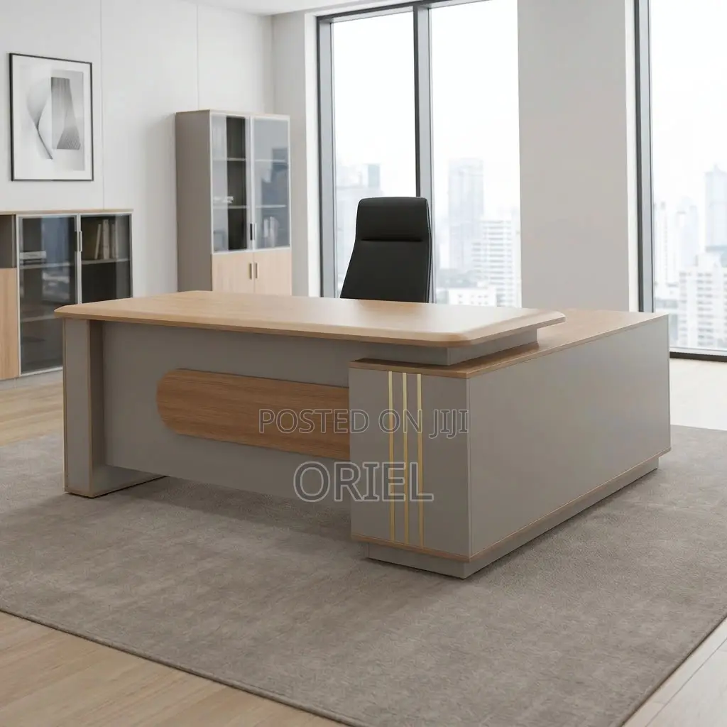 Office Desk ; 1800MM Brown Corporate Table