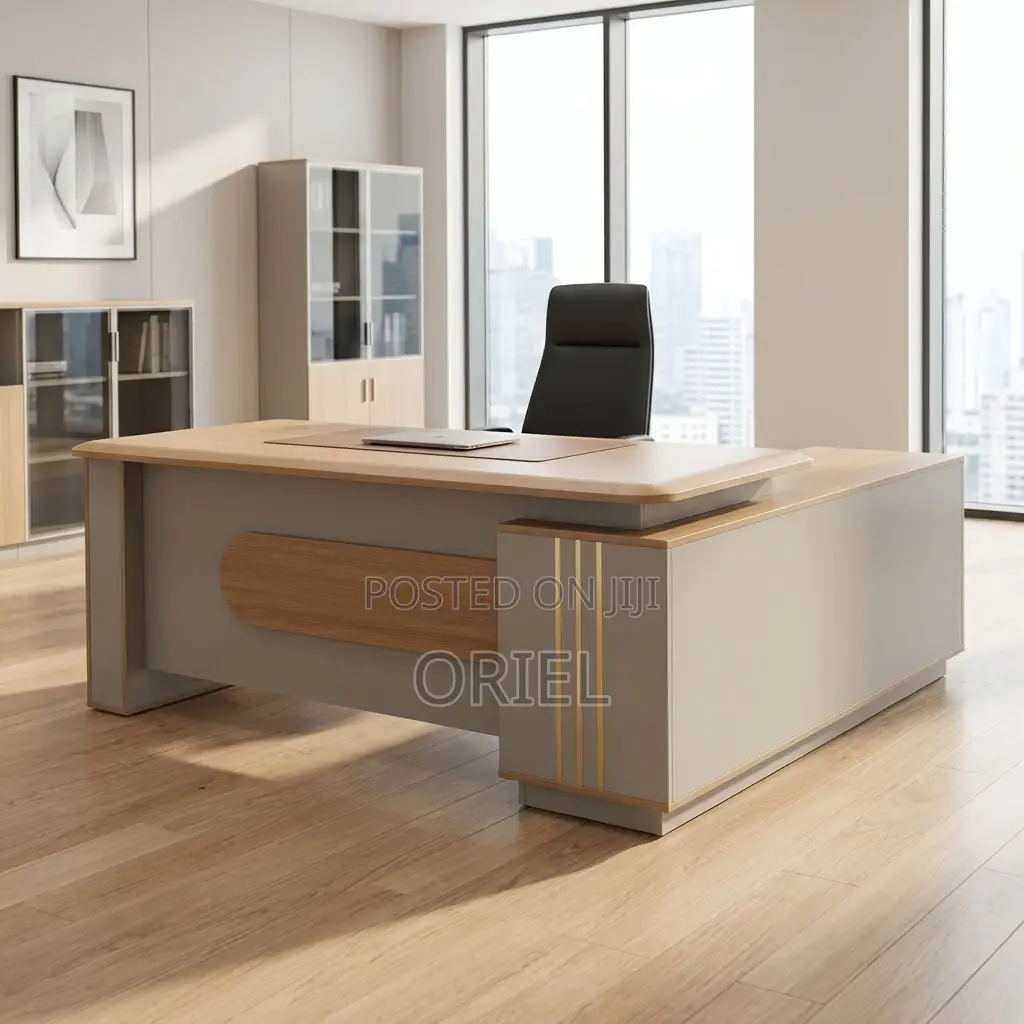 Office Desk ; 1800MM Brown Corporate Table