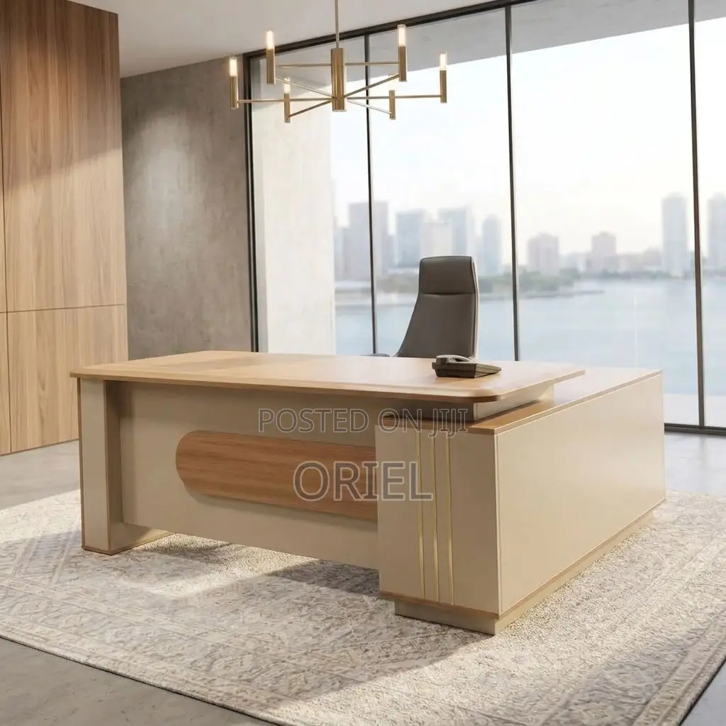 Office Desk ; 1800MM Brown Corporate Table