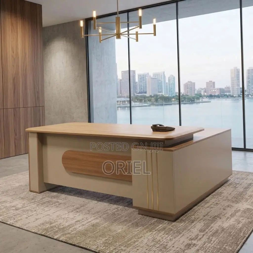 Office Desk ; 1800MM Brown Corporate Table