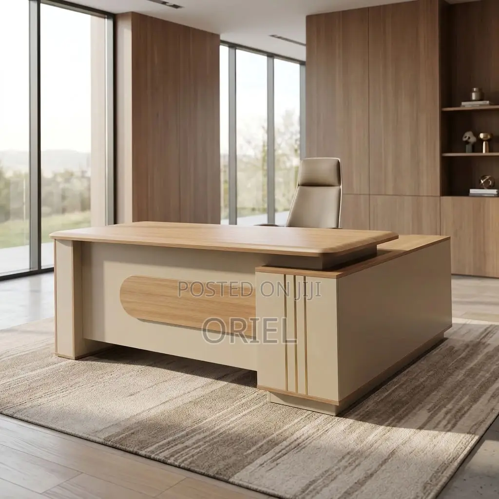 Office Desk ; 1800MM Brown Corporate Table