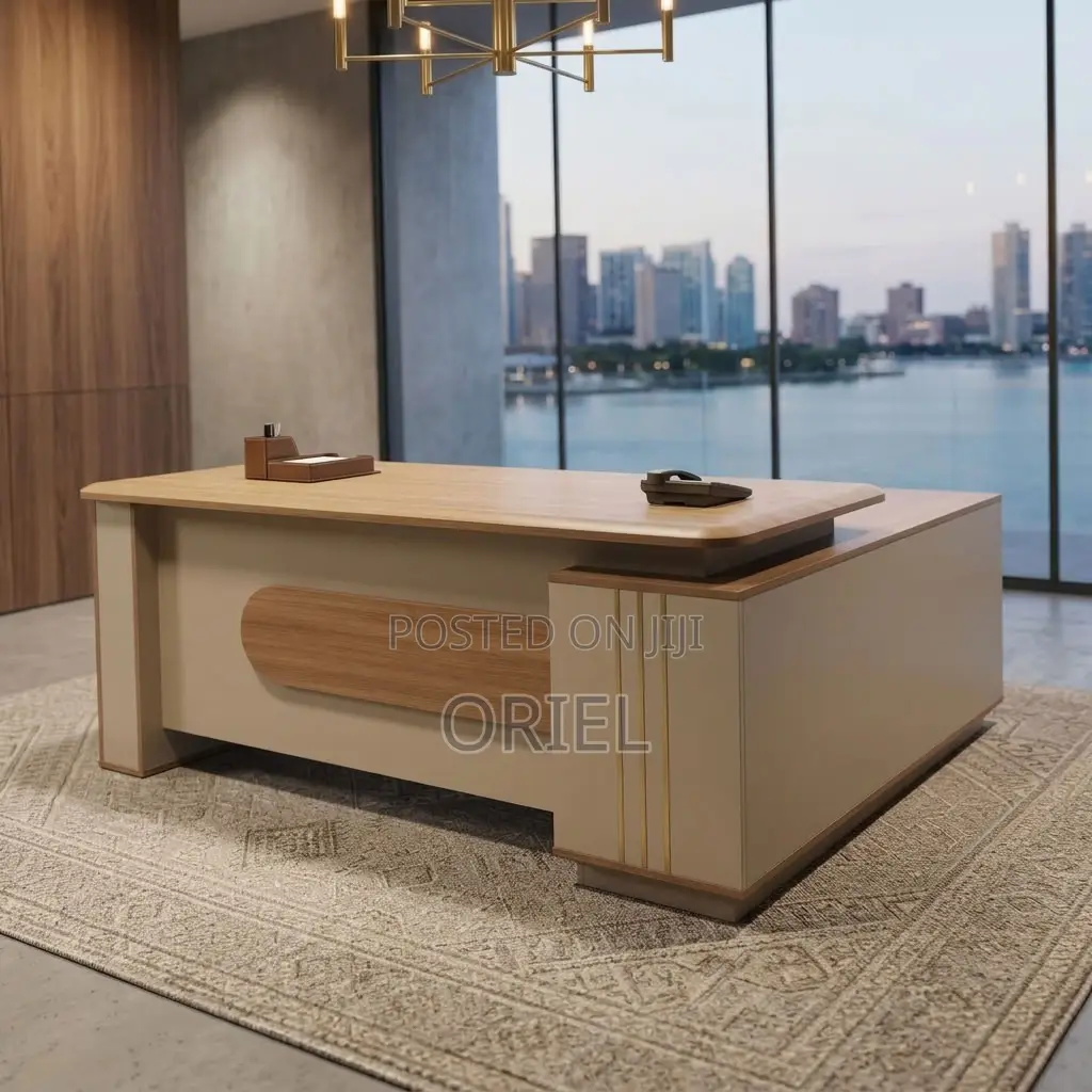 Office Desk ; 1800MM Brown Corporate Table