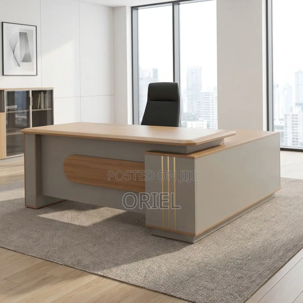 Office Desk ; 1800MM Brown Corporate Table