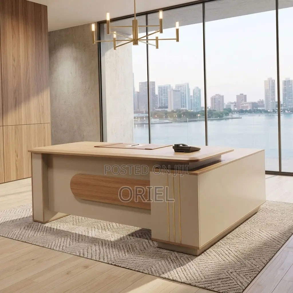 Office Desk ; 1800MM Brown Corporate Table