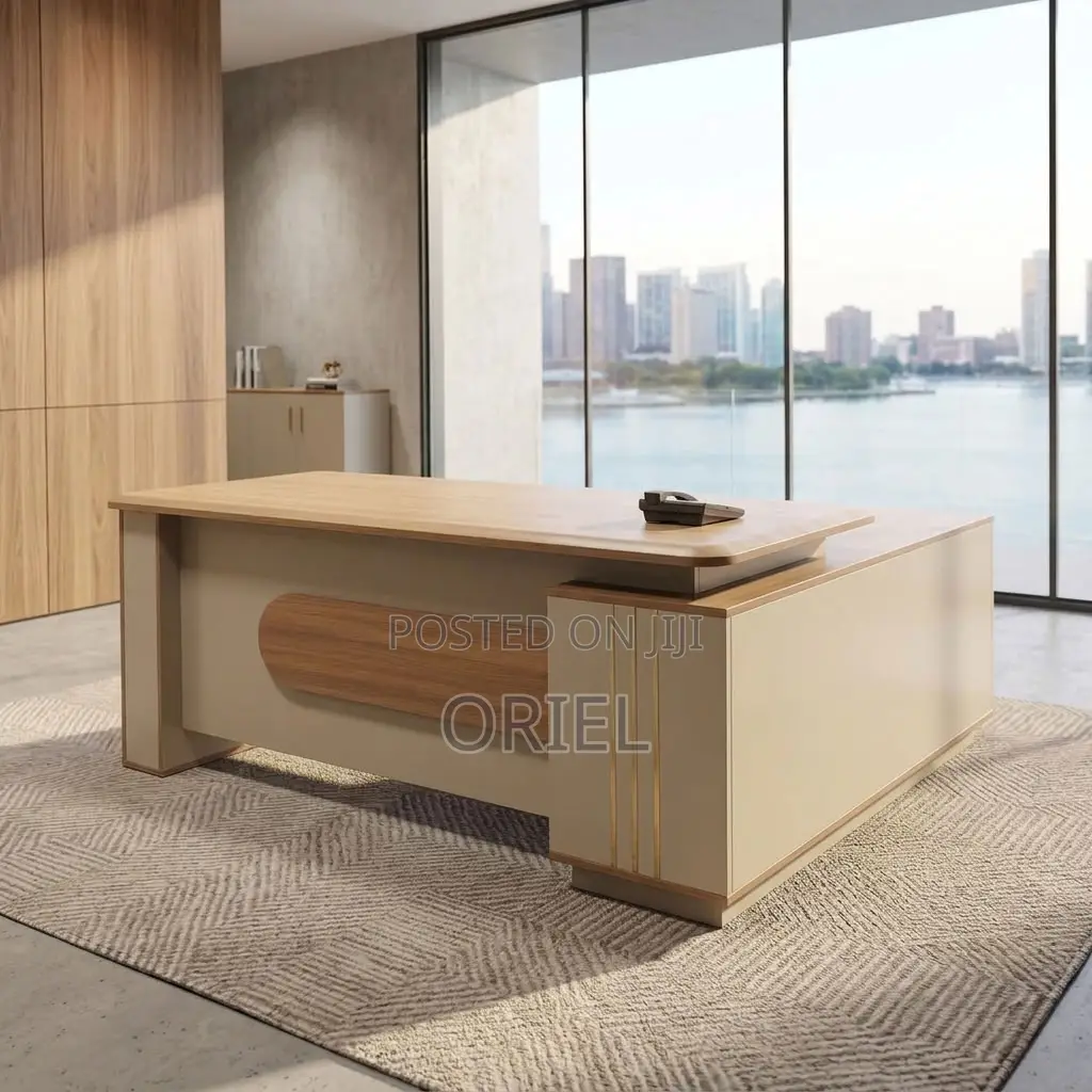 Office Desk ; 1800MM Brown Corporate Table