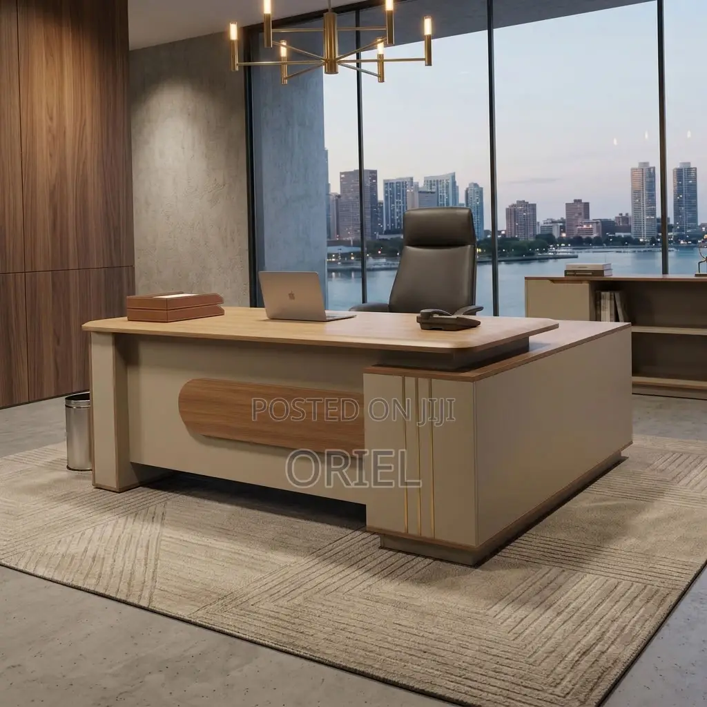 Office Desk ; 1800MM Brown Corporate Table