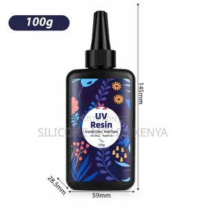 UV Resin 100g, Hard Type UV Resin Kit for Craft Jewelry Making