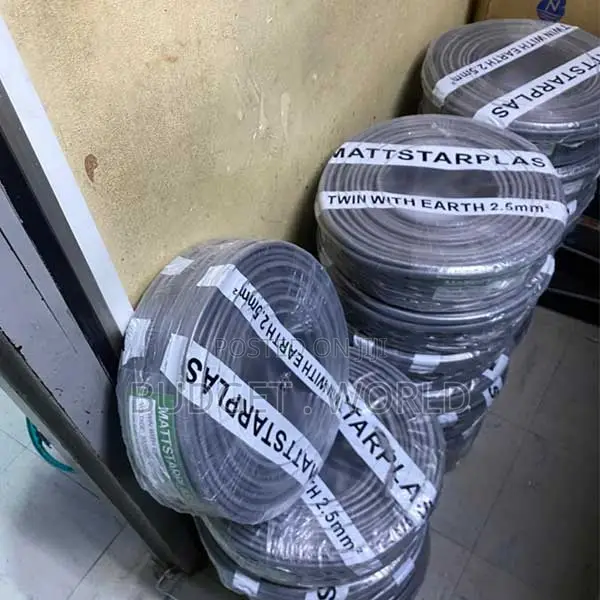 2.5mm Twin Flat Electrical Cable Earth Grey Designed for Professional