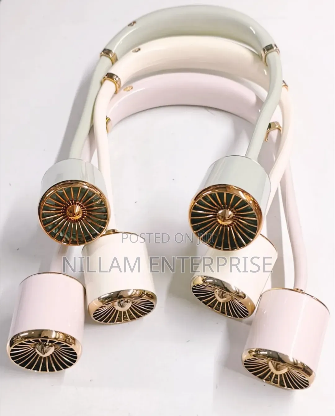 Gold Hanging Neck Small Fan