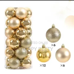 Christmas Decor Balls 24pcs Set Each 6cm