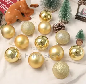 Christmas Decor Balls 24pcs Set Each 6cm