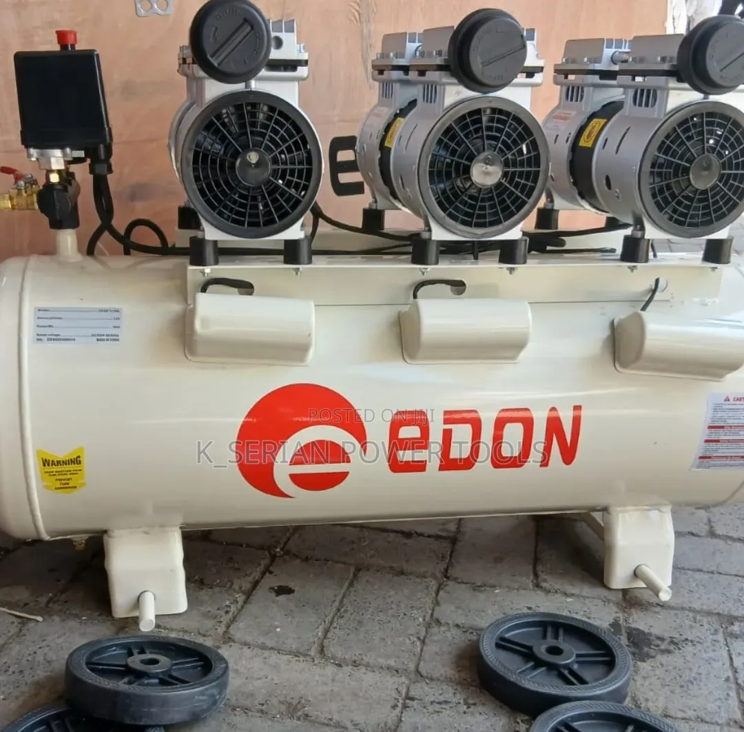 Edon Silent Compressor 100L With 3 Motors