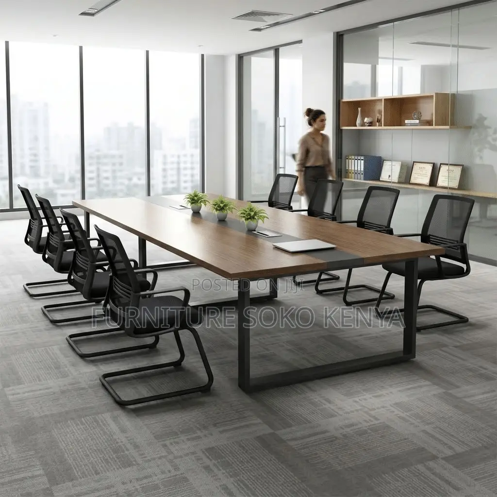 2.4 Meter Brown Table | Executive Modern | Boardroom Tables