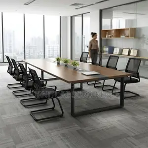 2.4 Meter Brown Table | Executive Modern | Boardroom Tables