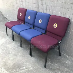 Office Modern Chairs | Heavy Cushioned Armless | Stackable Seats
