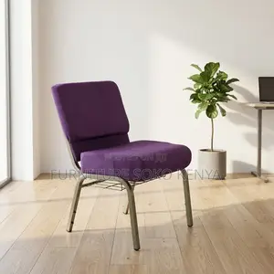 Office Modern Chairs | Heavy Cushioned Armless | Stackable Seats