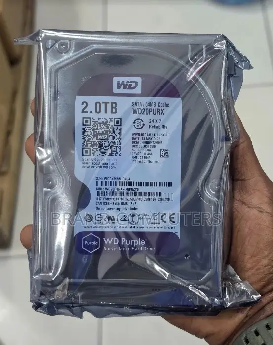 Western Digital WD Purple 2TB Surveillance Storage HDD for DVR