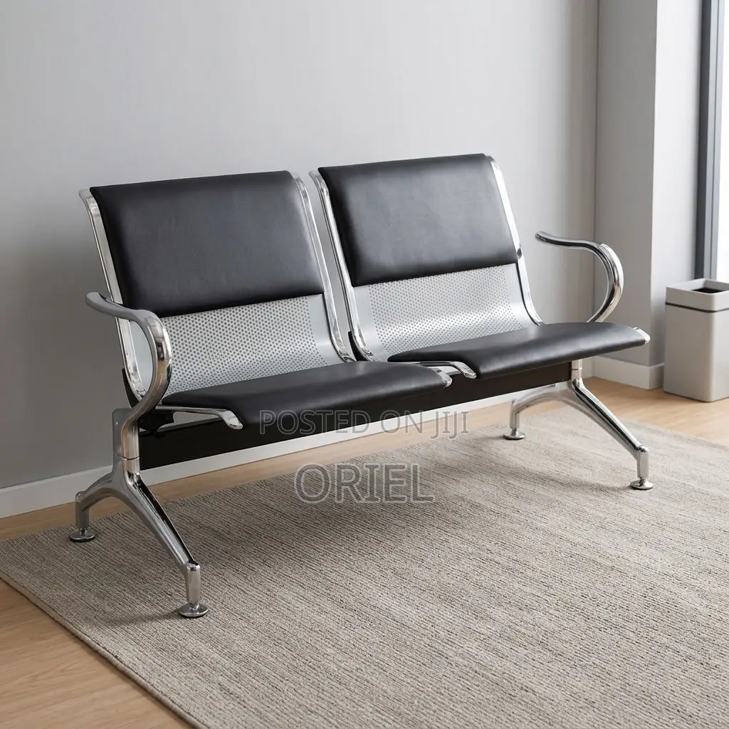 Office Bench : Two-Seater Upholstered Office Bench