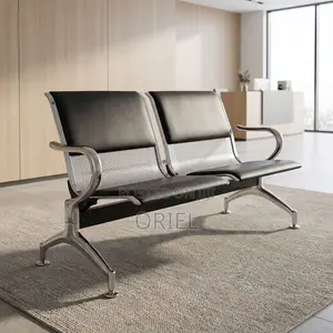 Office Bench : Two-Seater Upholstered Office Bench