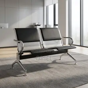 Office Bench : Two-Seater Upholstered Office Bench