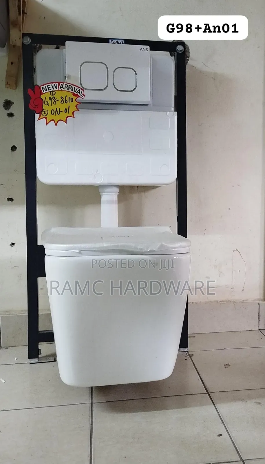 Concealed Cistern and Toilet.