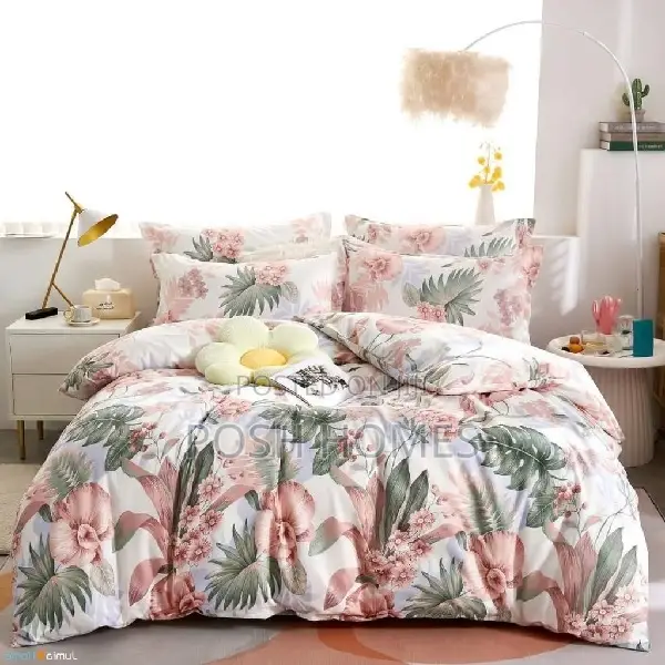Flowered Cotton Duvet Cover Sets