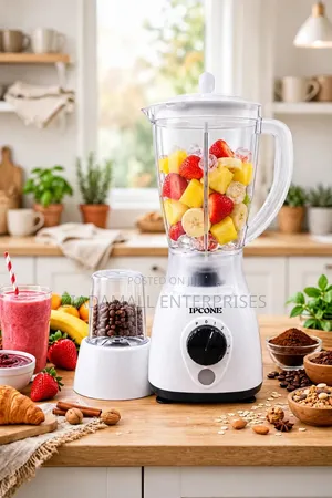 IPCONE 2 in 1 Blender With Grinder - 2-in-1 White - New