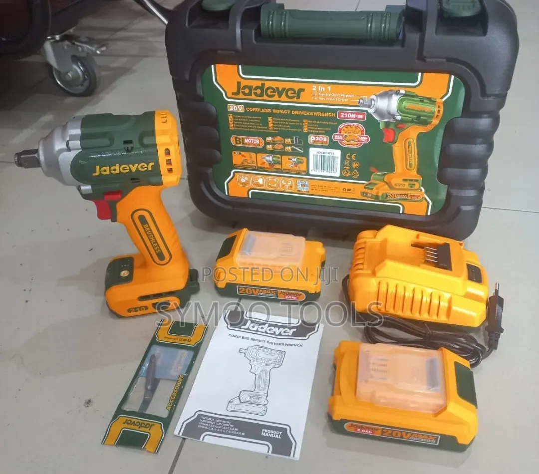 Jadever 20v Cordless Impact Wrench and Driver