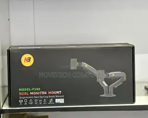 North Bayou F160 Dual Arm Monitor Mount in Black.