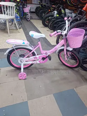 Bicycle Size 16 Inch for Girls With Training Wheels, Front Basket