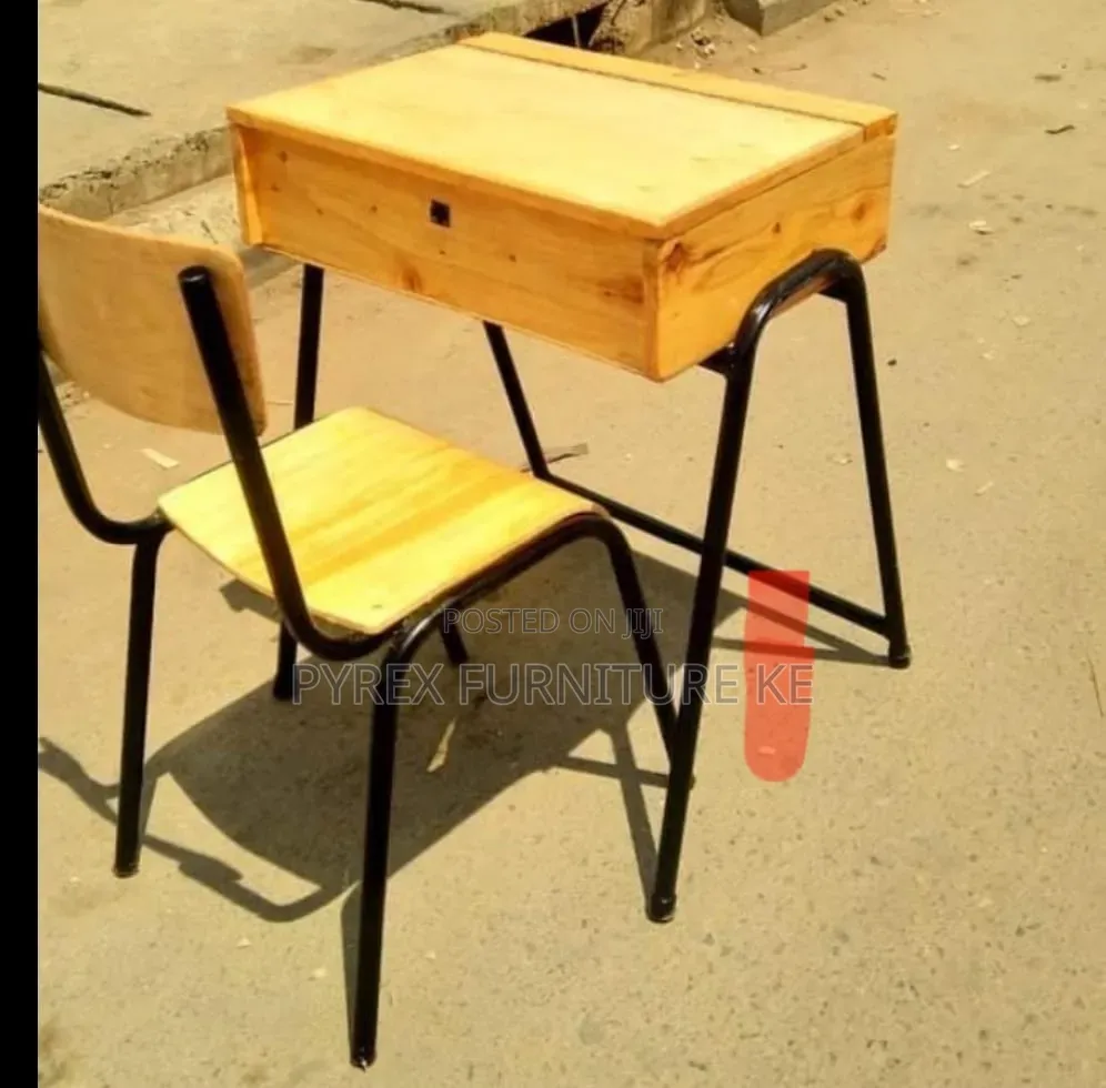 Single Student Desk With Chair Set