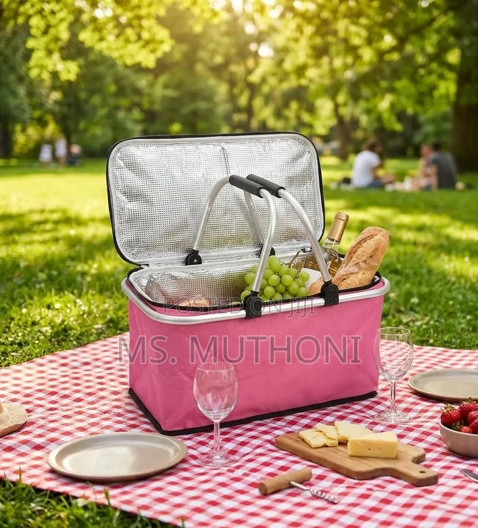 Insulated , Foldable Practical Size Picnic Basket