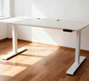 Modular Single Seater White Standing Desk