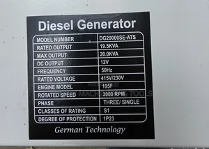 Pulsar Germany 20kva Aircooled Silent Diesel Generator Automatic Dual