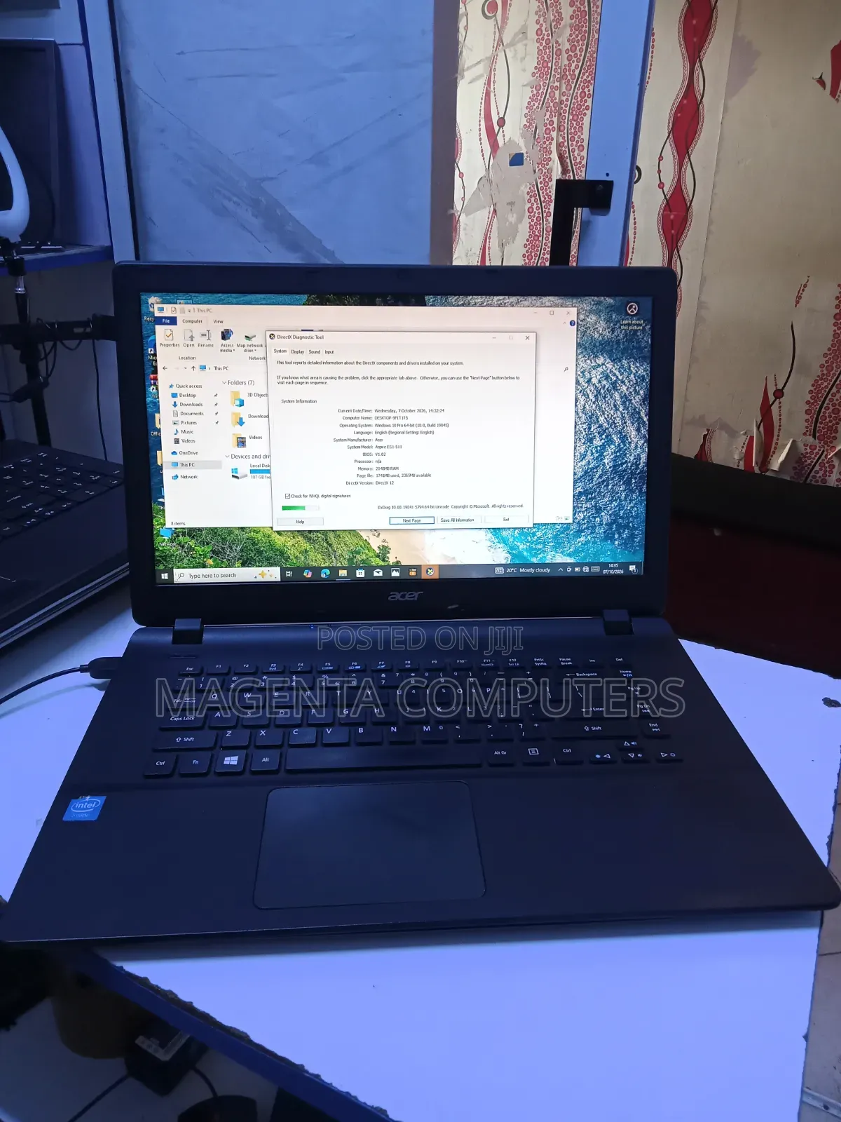 Laptop Acer Aspire ES1 2GB Intel Celeron HDD 160GB