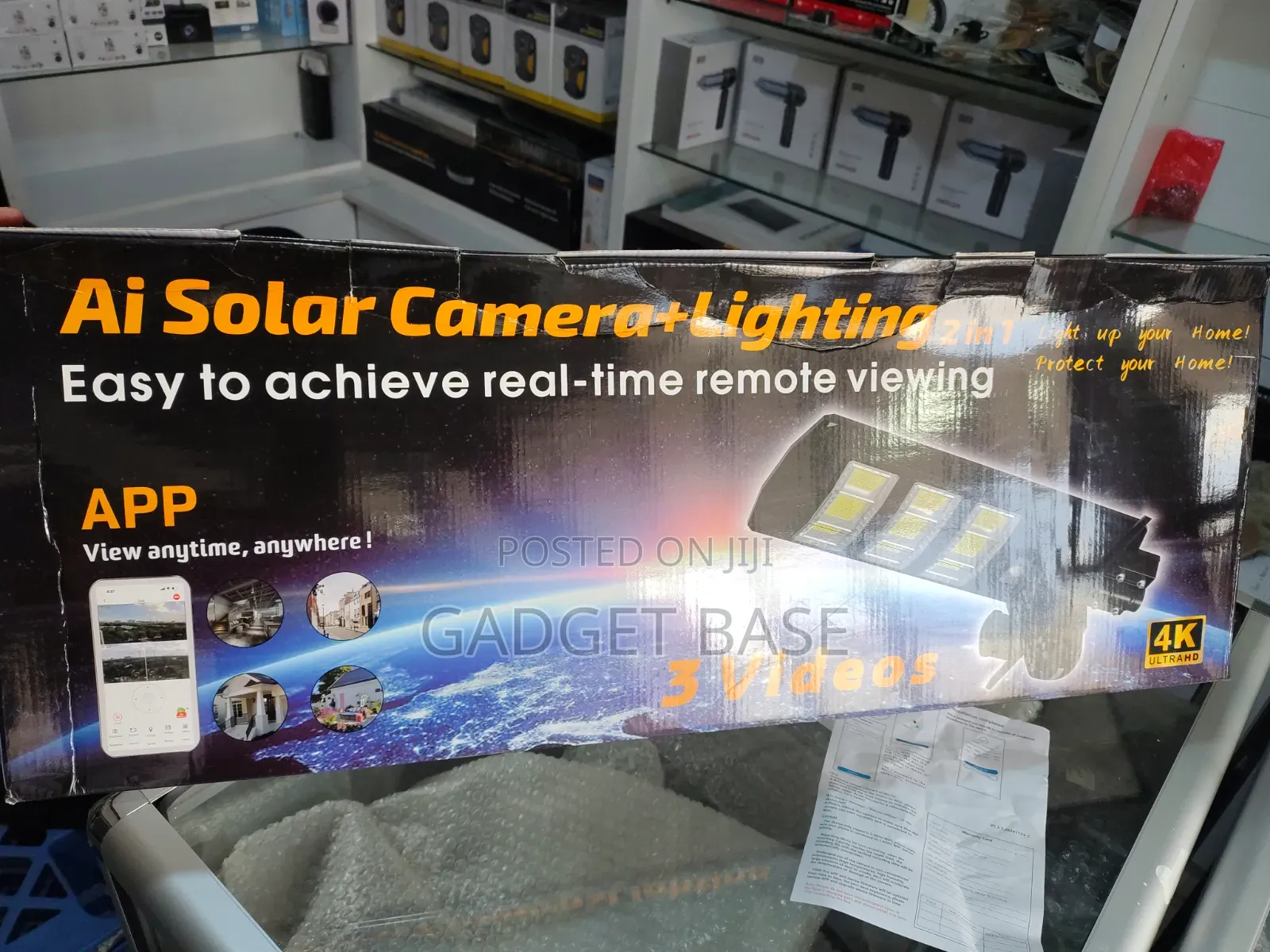 AI Solar Security Camera With LED Floodlight – 2-in-1 Outdoor CCTV