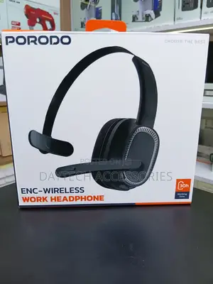 Porodo ENC-Wireless Work Headphone (Model: PD-MHDMP-BK)