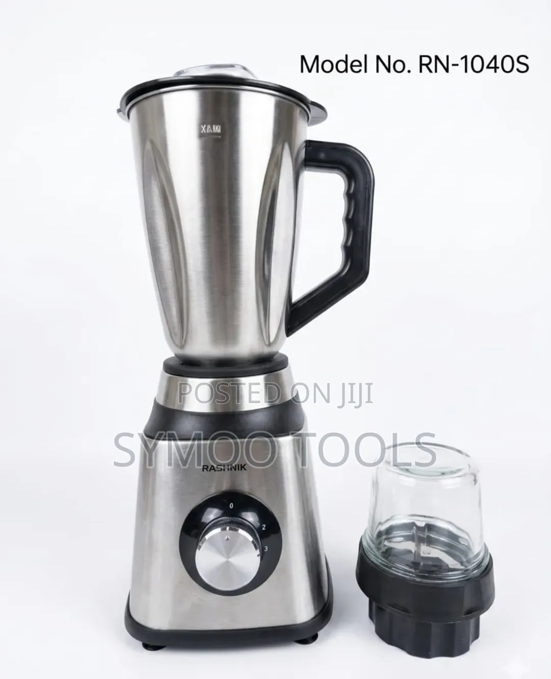2-in-1 Stainless Steel Countertop Blender and Grinder Set
