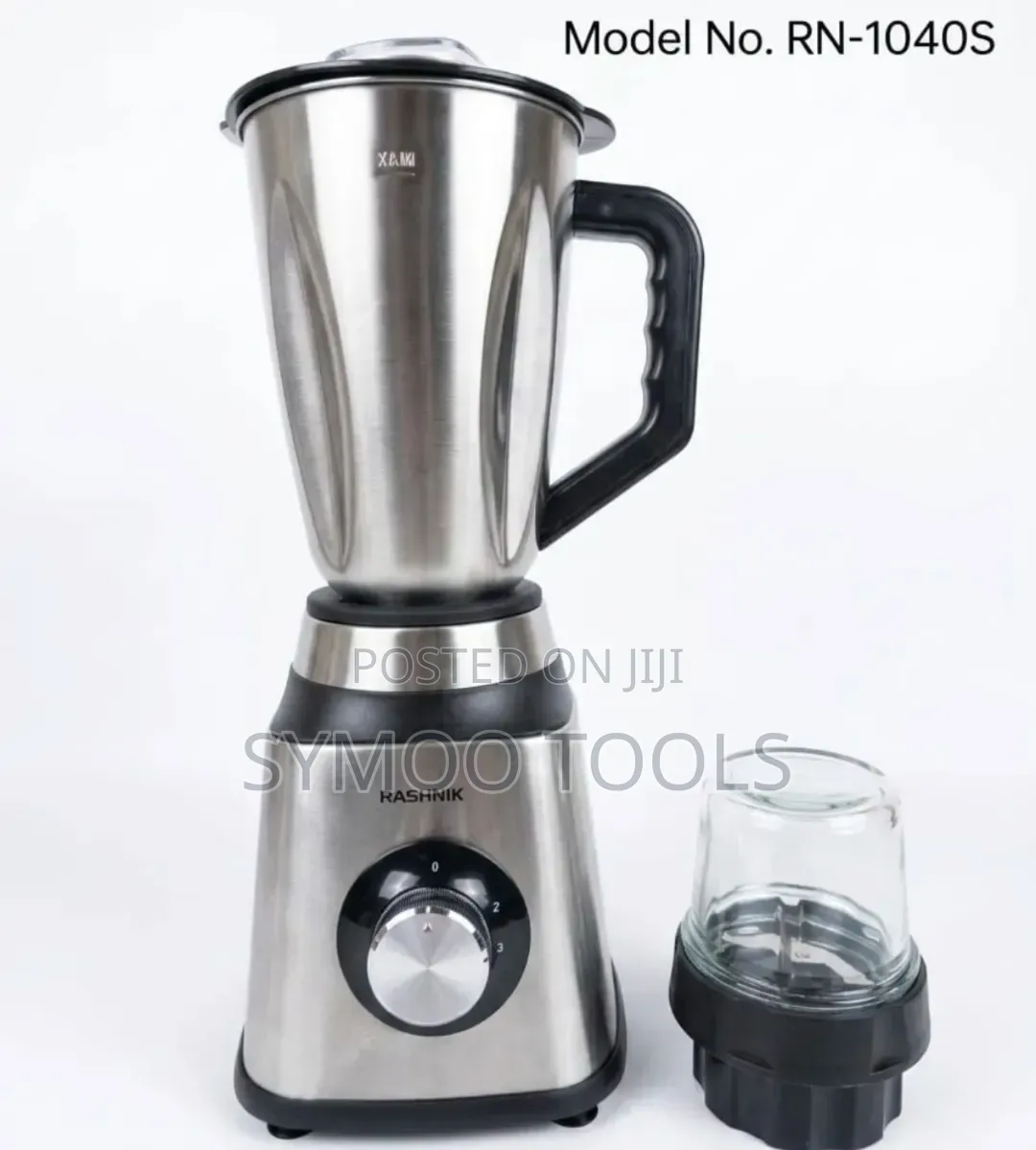 2-in-1 Stainless Steel Countertop Blender and Grinder Set