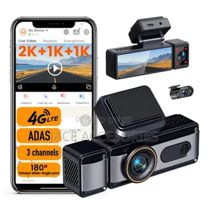 New 4g 3 Way Dashcam 4k Resolution