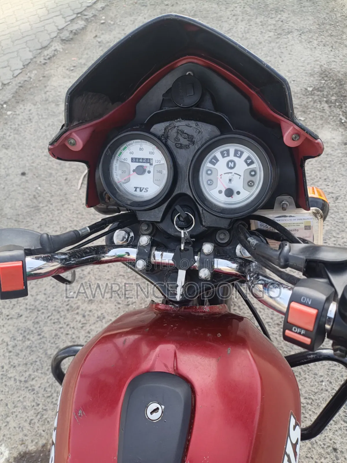 TVS HLX Plus ES 2023 Red