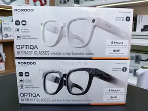Porodo Lifestyle Optiqa AI Smart Glasses With Built-in Camera.