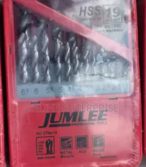 Jumlee 19-Piece HSS Drill Bit Set