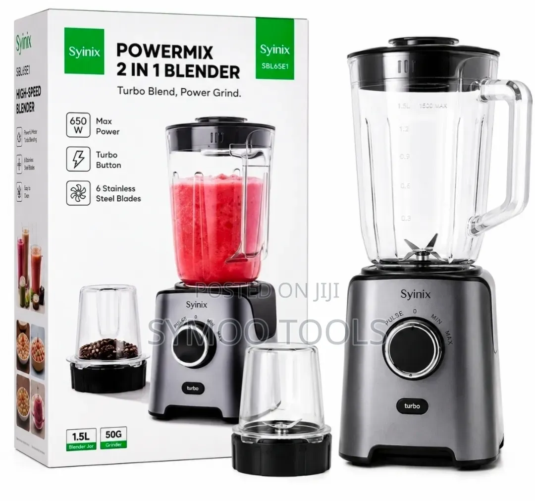 The Syinix PowerMix 2-in-1 Blender