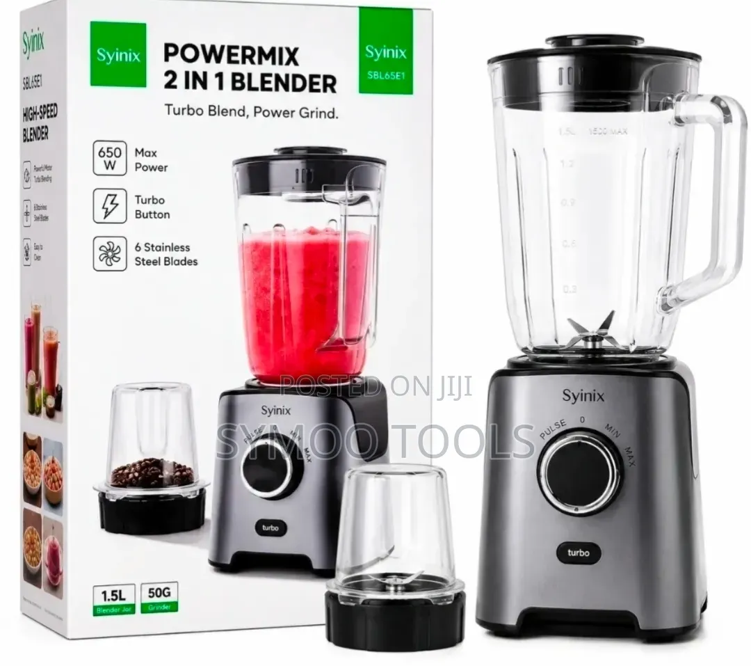 The Syinix PowerMix 2-in-1 Blender
