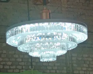 Innovative Foldable LED Crystal Chandelier Smart 3-Layer Ceiling Lamp