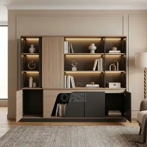 Storage Cabinet; Modern Executive Office Wall Unit